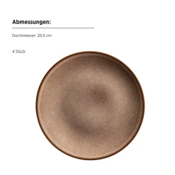 Die moderne Hausfrau Frühstücksset, Steinzeug Smoky's Braun