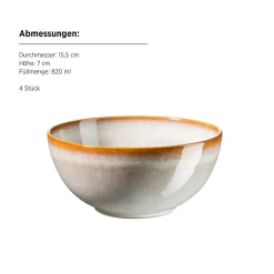 Die moderne Hausfrau Frühstücksset, Steinzeug Smoky's Weiß