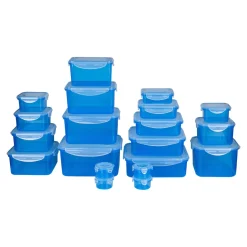 Lebensmittelbehälter|Die moderne Hausfrau Frischhaltedosen-Set mit Klickverschluss, 20 Stück