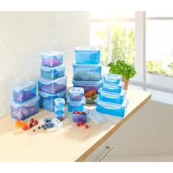 Lebensmittelbehälter|Die moderne Hausfrau Frischhaltedosen-Set mit Klickverschluss, 20 Stück