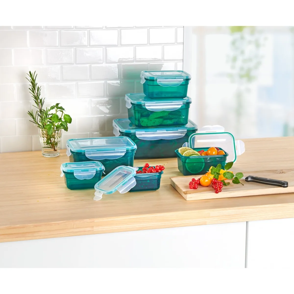 Die moderne Hausfrau Frischhaltedosen-Set, 14-teilig