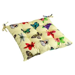 Kissen·Sitzkissen|Outdoor Textilien·Outdoor Sitzauflagen|Die moderne Hausfrau Frottee-Sitzkissen „Schmetterling“