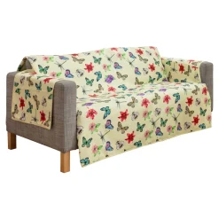 Sesselschoner|Sitzmöbel ·Sesselschoner|Die moderne Hausfrau Frottee-Sofaschoner „Schmetterling“