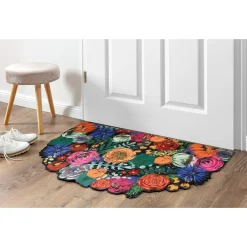 Frühlingsdekoration|Schmutzfangmatten|Die moderne Hausfrau Fußmatte „Blumenwiese“