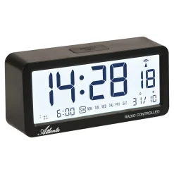 Uhren & Wecker|Die moderne Hausfrau Funkwecker schwarz