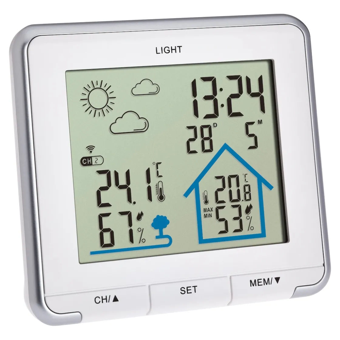 Thermometer|Die moderne Hausfrau Funk-Wetterstation