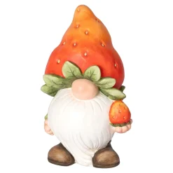 Gartendekoration ·Gartenfiguren|Gartenfiguren|Die moderne Hausfrau Gartenfigur „Fruchtwichtel" Eduard Erdbeere