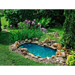 Gartendekoration ·Gartenstecker|Gartenstecker|Die moderne Hausfrau ﻿Gartenfigur XXL "Fischreiher"