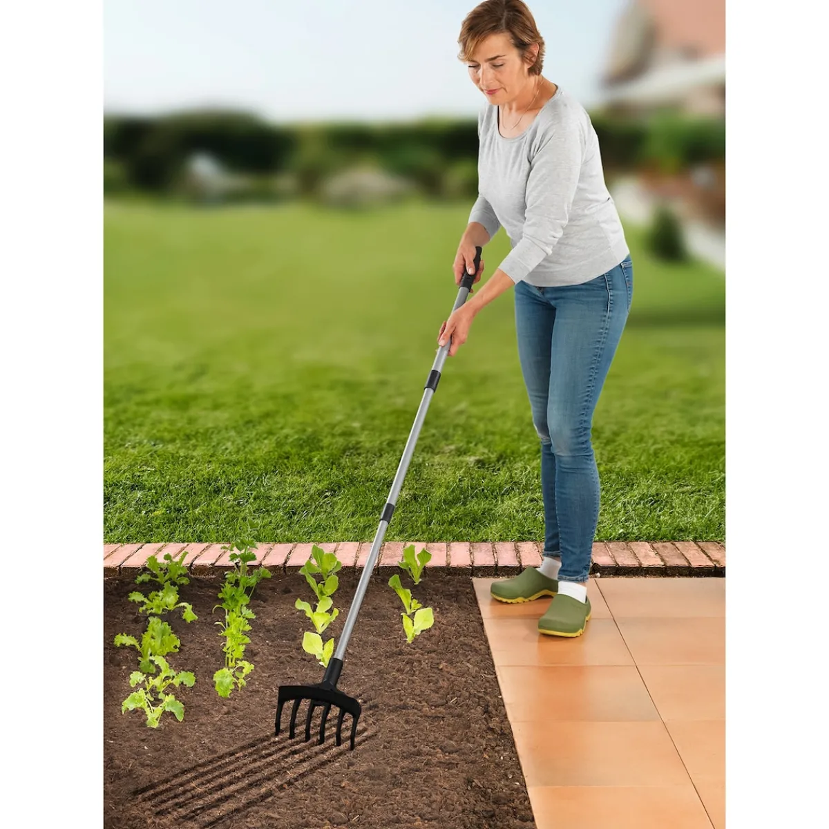 Die moderne Hausfrau Gartenhacke & Kultivator „2 in 1“