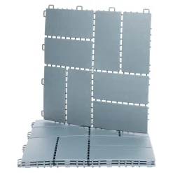 Beetbegrenzung|Die moderne Hausfrau Gartenplatten, 4 Stück anthrazit