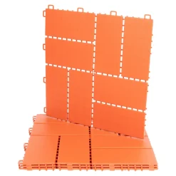 Beetbegrenzung|Die moderne Hausfrau Gartenplatten, 4 Stück terracotta