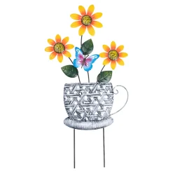 Gartendekoration ·Gartenstecker|Frühlingsdekoration|Die moderne Hausfrau Gartenstecker „Frühlingswelt“