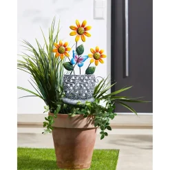 Gartendekoration ·Gartenstecker|Frühlingsdekoration|Die moderne Hausfrau Gartenstecker „Frühlingswelt“