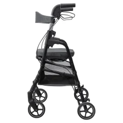 Rollatoren|Die moderne Hausfrau Gehhilfe W04 mit Sitztasche, klappbar grau