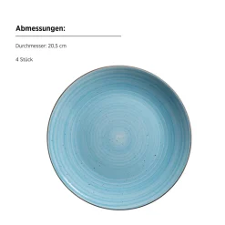 Die moderne Hausfrau Geschirr Set, Steinzeug Valmera Hellblau