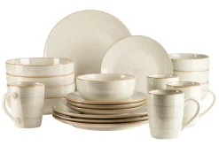 Geschirrsets|Die moderne Hausfrau Geschirr Set, Steinzeug Valmera Hellgrün