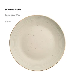 Geschirrsets|Die moderne Hausfrau Geschirr Set, Steinzeug Valmera Hellgrün