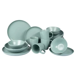 Geschirrsets|Die moderne Hausfrau Geschirr-Set „Basic“, 20-teilig mint