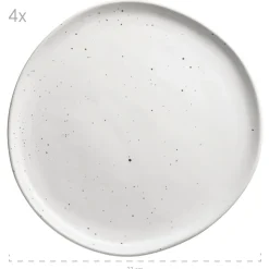 Geschirrsets|Die moderne Hausfrau Geschirr-Set, Keramik Andoro 4 x Speisteller, 4 x Dessertteller, 4 x Kaffeebecher, 4 x Müslischale