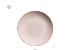 Die moderne Hausfrau Geschirr-Set, Keramik Ossia Sand, Hellblau