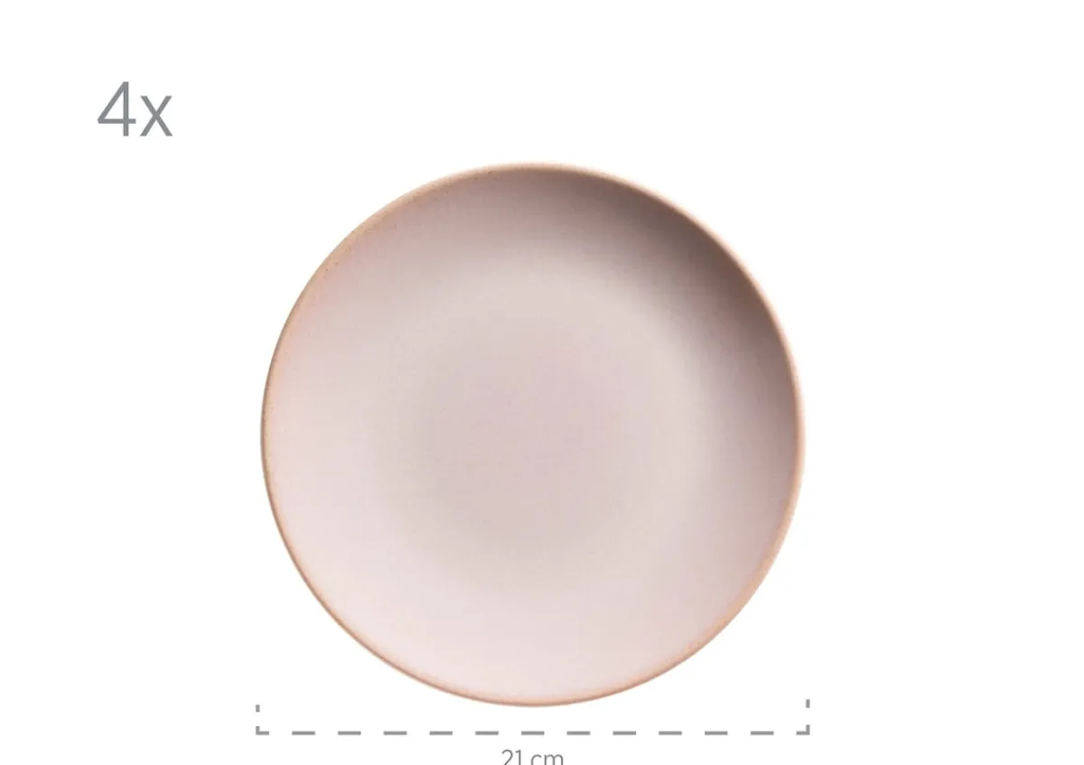 Die moderne Hausfrau Geschirr-Set, Keramik Ossia Sand, Hellblau