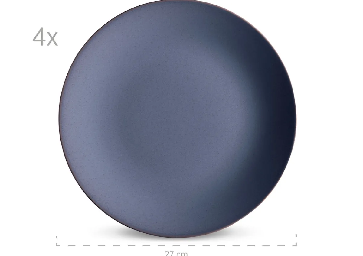 Die moderne Hausfrau Geschirr-Set, Keramik Ossia Sand, Hellblau