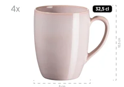 Geschirrsets|Die moderne Hausfrau Geschirr-Set, Keramik Ossia Hellblau