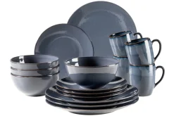 Geschirrsets|Die moderne Hausfrau Geschirr-Set, Keramik Ossia Hellblau