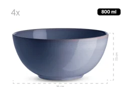 Geschirrsets|Die moderne Hausfrau Geschirr-Set, Keramik Ossia Hellblau