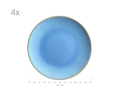 Geschirrsets|Die moderne Hausfrau Geschirr-Set, Keramik Ossia Hellblau