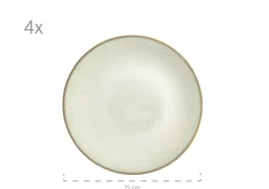 Geschirrsets|Die moderne Hausfrau Geschirr-Set, Keramik Ossia Hellblau