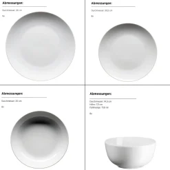 Geschirrsets|Die moderne Hausfrau Geschirr-Set, Porzellan Barca