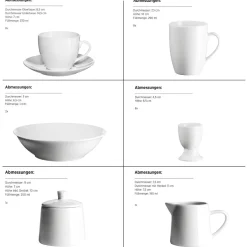 Geschirrsets|Die moderne Hausfrau Geschirr-Set, Porzellan Barca