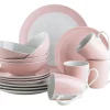 Die moderne Hausfrau Geschirr-Set, Porzellan Kitchen Time II Rosa