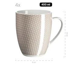 Geschirrsets|Die moderne Hausfrau Geschirr-Set, Porzellan Kitchen Time II Beige