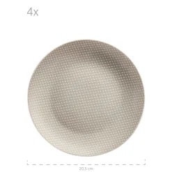 Geschirrsets|Die moderne Hausfrau Geschirr-Set, Porzellan Kitchen Time II Beige