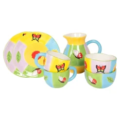 Teller|Die moderne Hausfrau Geschirr-Set "Sommer", 7-teilig