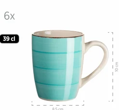 Geschirrsets|Die moderne Hausfrau Geschirr-Set, Steingut Lumaca Laguna