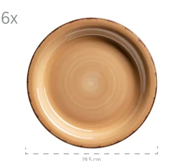 Die moderne Hausfrau Geschirr-Set, Steingut Lumaca Koralle