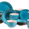 Geschirrsets|Die moderne Hausfrau Geschirr-Set, Steingut Lumaca Dunkelblau