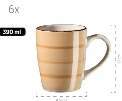 Die moderne Hausfrau Geschirr-Set, Steingut Lumaca Dunkelblau