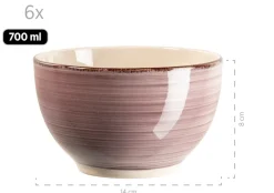 Geschirrsets|Die moderne Hausfrau Geschirr-Set, Steingut Lumaca Berry