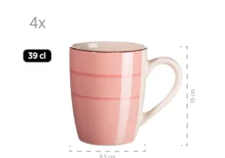 Geschirrsets|Die moderne Hausfrau Geschirr-Set, Steingut Lumaca Blau /Hellblau /Rosa/Grün