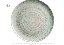 Geschirrsets|Die moderne Hausfrau Geschirr-Set, Steingut Spicy Market Grün