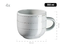 Geschirrsets|Die moderne Hausfrau Geschirr-Set, Steingut Spicy Market Grün