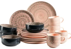 Geschirrsets|Die moderne Hausfrau Geschirr-Set, Steingut Spicy Market Grün