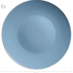 Geschirrsets|Die moderne Hausfrau Geschirr-Set, Steinzeug Elissa Blau