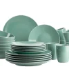 Geschirrsets|Die moderne Hausfrau Geschirr-Set, Steinzeug Elissa Grün