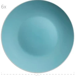 Geschirrsets|Die moderne Hausfrau Geschirr-Set, Steinzeug Elissa Türkis