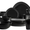 Geschirrsets|Die moderne Hausfrau Geschirr-Set, Steinzeug Glendale 4 x Speisteller, 4 x Dessertteller, 4 x Kaffeebecher, 4 x Müslischale